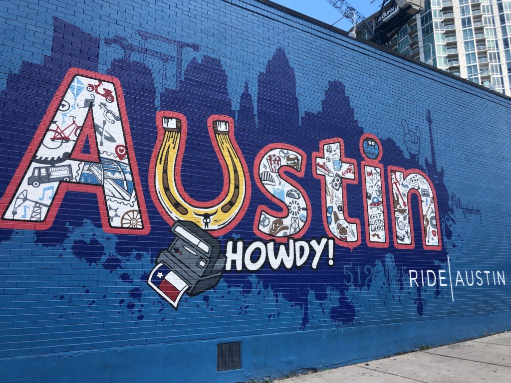Austin Tourist Art Wall