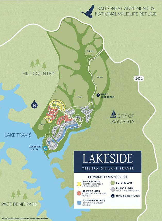 Community map of Lakeside Tessera on Lake Tarvis